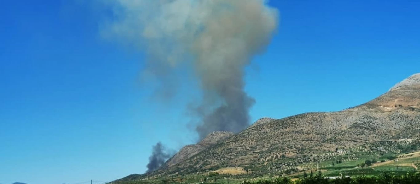 Μυκήνες: Αγωνιώδεις προσπάθειες της πυροσβεστικής - Συνεχίζεται η μάχη με τη φωτιά (βίντεο) (upd3)